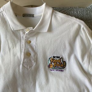 2003 NCAA Final Four New Orleans Collectible Cutter and Buck White Polo Shirt